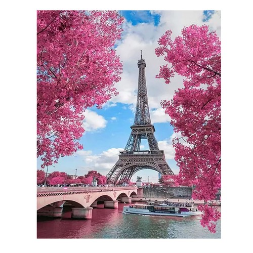 Pittura diamante torre - pittura, eiffel