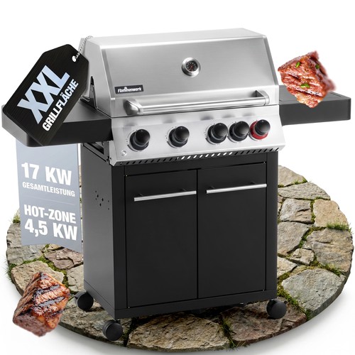Barbecue gas fuochi - barbecue, 4+1