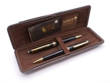 Parure penna a sfera + portamine Montblanc Meisterstuck n.164 Classique full set