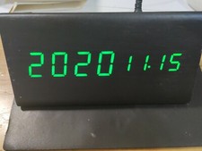 Controllo allarme LED Wood Digital Clock da tavolo in Plastica Stile Legno 