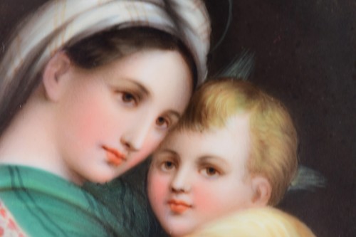 Placca porcellana biedermeier - porcellana,