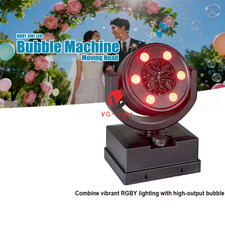 Macchina per bolle testa mobile LED RGB Y 4 in 1 con bolla effetto palco remoto DMX