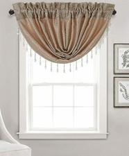 Floral Textured Swag Valance