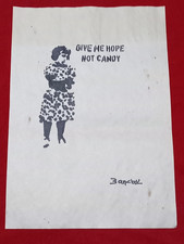 Banksy quadro e disegno su