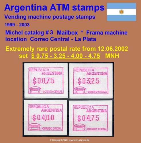 Argentina atm francobolli - atm, 3