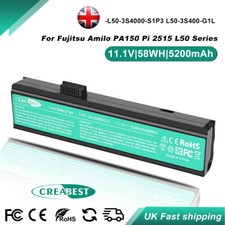 Batteria 58WH L50-3S4000-S1P3 L50-3S2000-C1S2 per Fujitsu Amilo PA150 Advent 7109
