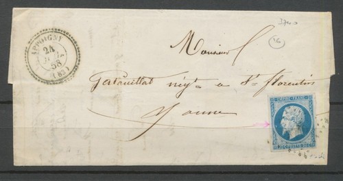 1858 lettre pc3740 cad - 1858,