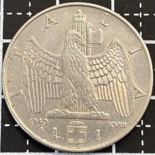Moneta lira italia 1940 - moneta, 1