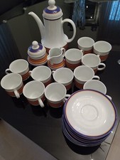 Servizio Thè e Caffè In Pura  Porcellana Bavaria Con Marchio Blu.     