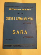 ANTONELLO VENDITTI: SARA/SOTTO IL SEGNO DEI PESCI
