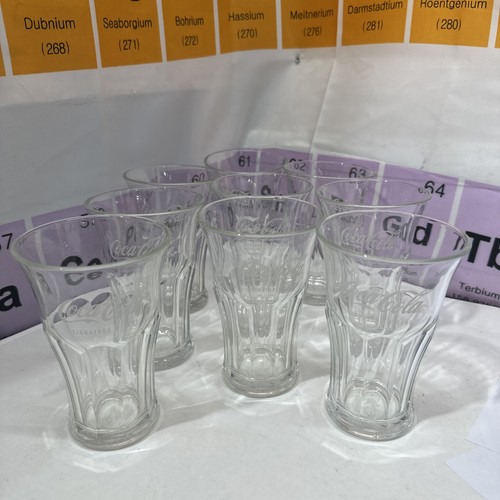 Set coca cola glasses - 9, coca-cola