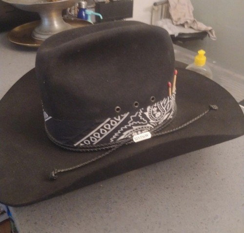Chapeau feutre noir stetson - en,