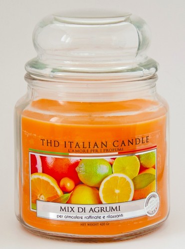 Candela vaso vetro italian - vaso,