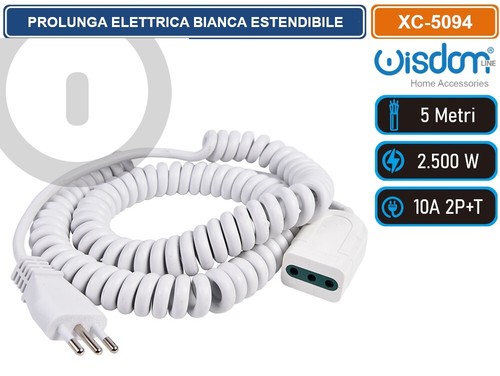 Prolunga elettrica bianca - elettrica,