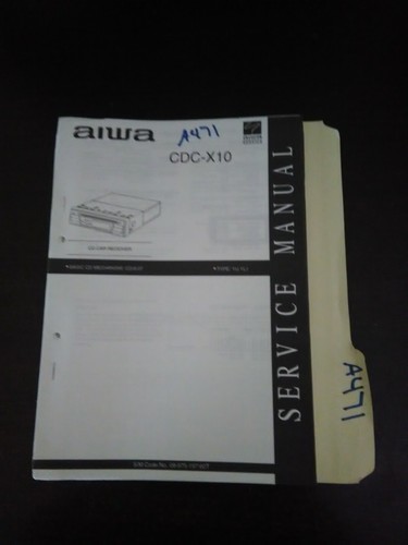 Aiwa cdc x10 manuale - aiwa, cdc-x10