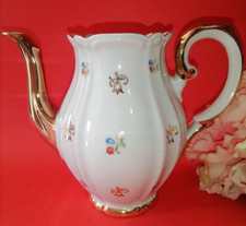 Caffettiera in porcellana Bavaria Kronester vintage senza tappo altezza 16 cm
