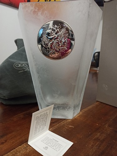 Vaso cristallo argento - vaso,