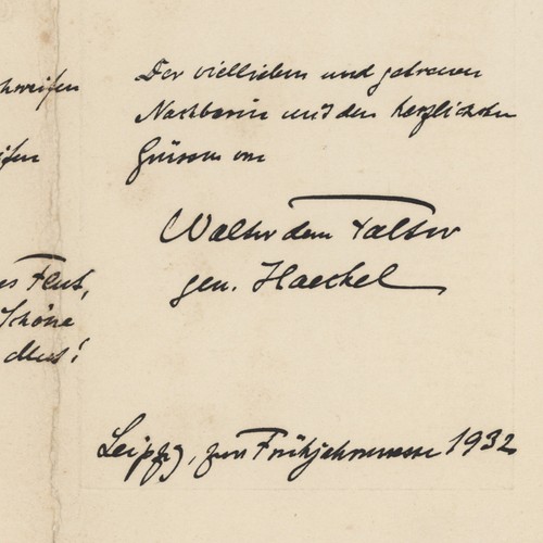 Walter haeckel lettera - walter,