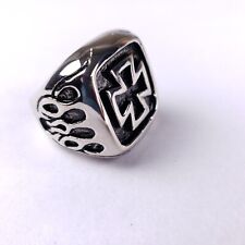 Anello Uomo Biker Croce Ferro