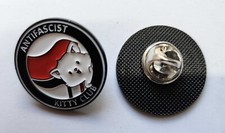 ANTIFASCIST KITTY CLUB PIN MBA