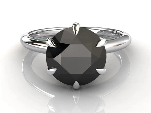 Anello con diamanti - , neri