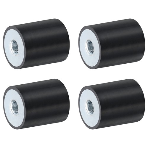 4pz supporti gomma 25x30mm - m8,