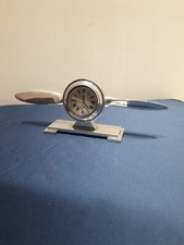 Orologio Da Tavolo In Alluminio Elica Aeroplano Airplane Propeller Aeropostale