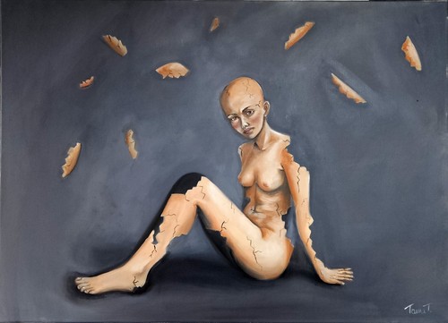 Quadro olio tela elegante - su,