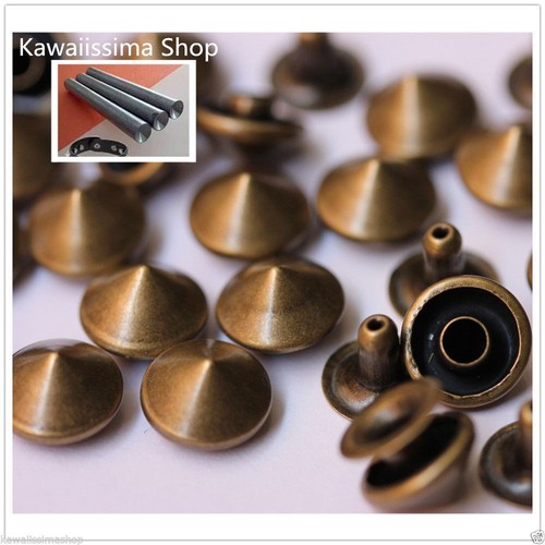 Borchie cono rivetto 9mm - borchie,