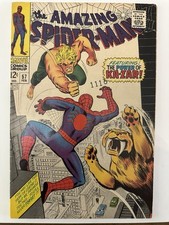 Amazing Spider-Man #57 VF 7.5 Marvel 1968 copertina/storia Ka-Zar e Zabu!