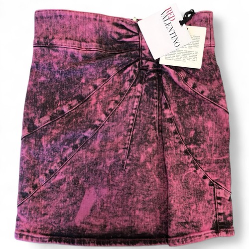 Minigonna denim red - denim, valentino