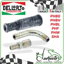 KIT CURVA CAVO GAS ACCELERATORE PER CARBURATORE DELLORTO PHBG PHBH PHF PHM SHA