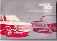 Fiat 132 Libretto Istruzioni  1972 Deutschland