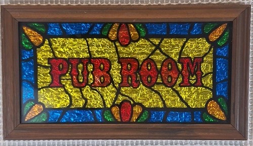 Insegna vintage pub room uomo - pub,