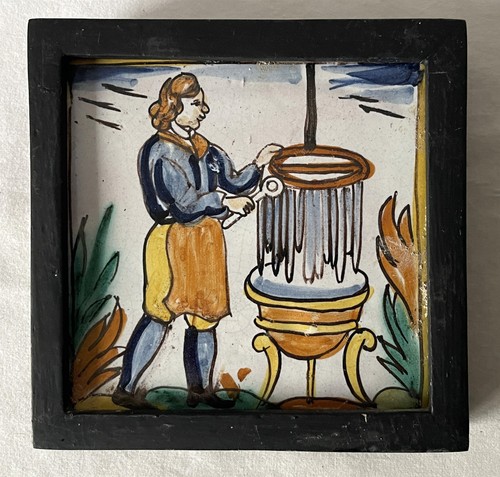 Antique 5x12 5cm majolica - antique, 12.5x12.5cm