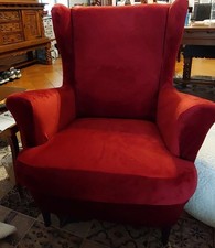 Copipoltrona Ikea STRANDMON Velluto Cuscino Separato. Ne ho 2 Uguali in Asta