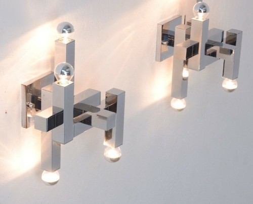 Sciolari modernist pair sconce - sciolari,