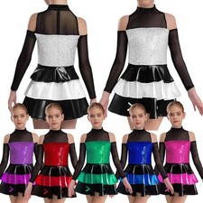 Abito da ballo body per bambini ragazze Rumba abbigliamento da ballo performance rave spettacolo balletto