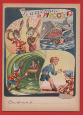 QUADERNO LE AVVENTURE DI PINOCCHIO MAI USATO A RIGHE PERFETTO VINTAGE