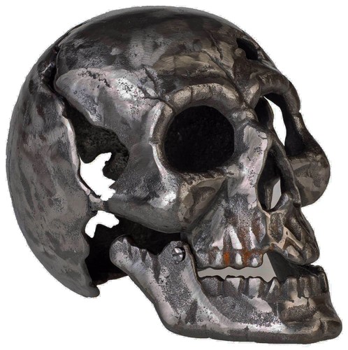 Scultura teschio ferro - , figura