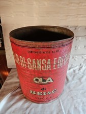 fusto ontenitore pubblicitario per "Olio di Sansa" del marchio "OLA di BEI & C 