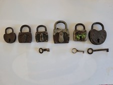 LOTTO STOCK 6 LUCCHETTI BURG SIDOR TEDESCHI ANTICHI VECCHI VINTAGE ANNI ’50 ’60