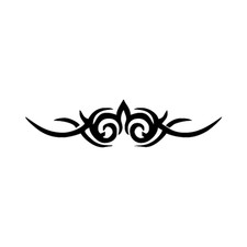 Tribal 2 - Adesivo PreSpaziato - Black - 10cm