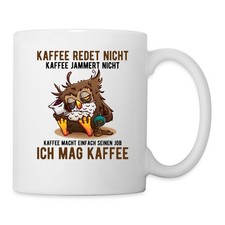 Tazza Caffè Gufo Non Parla, Taglia Unica, Bianco