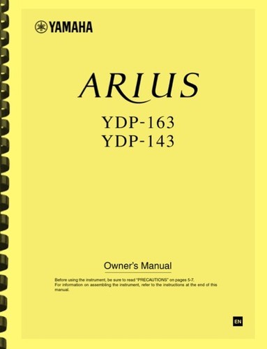 Yamaha arius ydp 143 - ydp-143, ydp-163