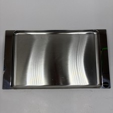 ALESSI Vassoio Design Vintage Italy Anni 70 Avviato Inox 18/10 52x30cm #20