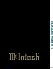Manuale di istruzioni - Owner's Manual per McIntosh C 30 