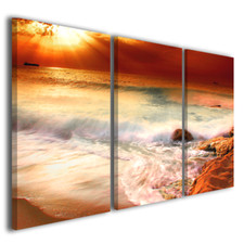Quadro tramonto Seashore mare
