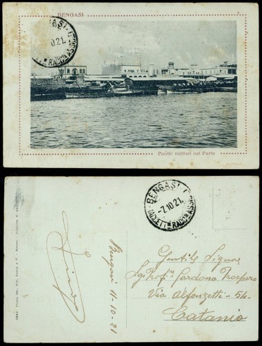 Cartolina militare bengasi - cartolina,