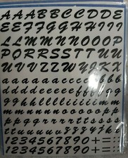 Adesivi lettere numeri